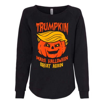 Trumpkin Make Halloween Great Again Funny Spooky Pumpkin Womens California Wash Sweatshirt