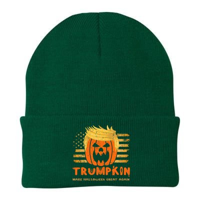 Trumpkin Make Halloween Great Again Funny Trump 2024 Knit Cap Winter Beanie