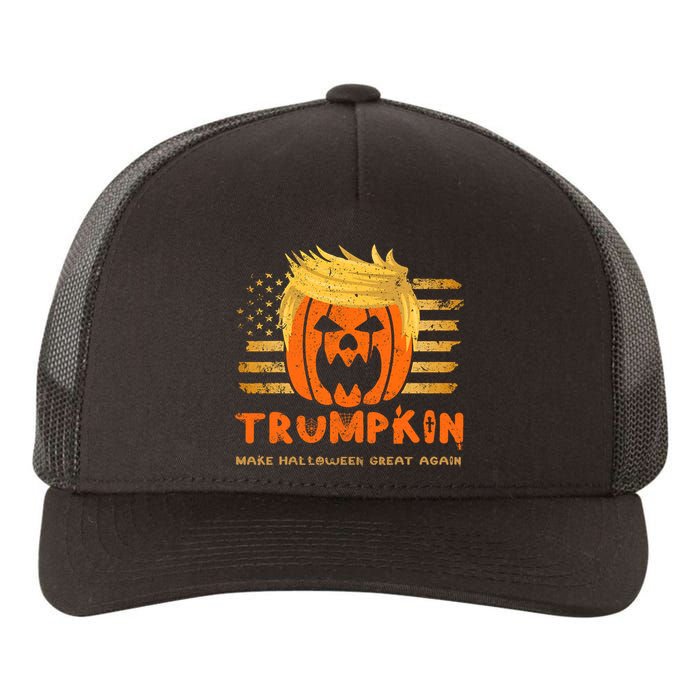 Trumpkin Make Halloween Great Again Funny Trump 2024 Yupoong Adult 5-Panel Trucker Hat