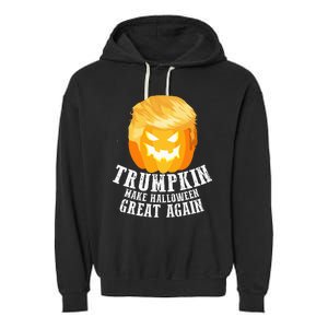 Trumpkin Make Halloween Great Again Costume Garment-Dyed Fleece Hoodie