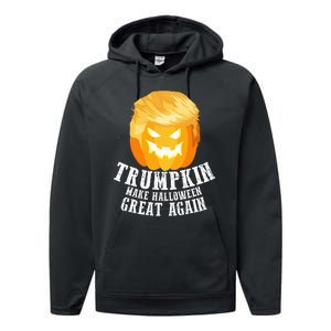 Trumpkin Make Halloween Great Again Costume Performance Fleece Hoodie