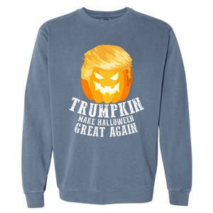 Trumpkin Make Halloween Great Again Costume Garment-Dyed Sweatshirt