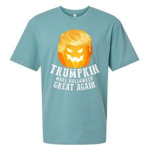 Trumpkin Make Halloween Great Again Costume Sueded Cloud Jersey T-Shirt