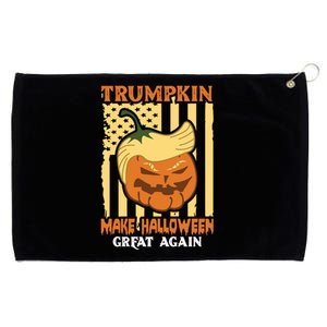 Trumpkin Make Halloween Great Again Funny Design Gift Grommeted Golf Towel