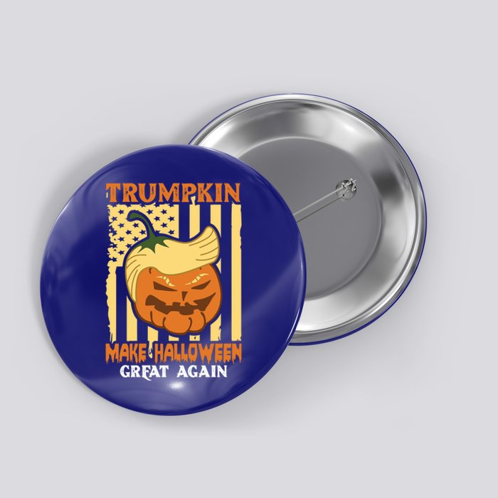 Trumpkin Make Halloween Great Again Funny Design Gift Button