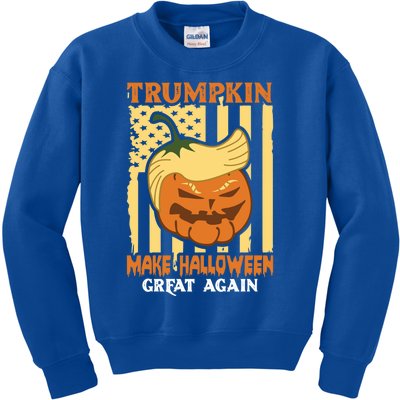 Trumpkin Make Halloween Great Again Funny Design Gift Kids Sweatshirt