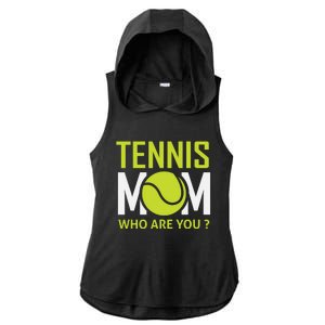 Tennis Mom How Are You Ladies PosiCharge Tri-Blend Wicking Draft Hoodie Tank