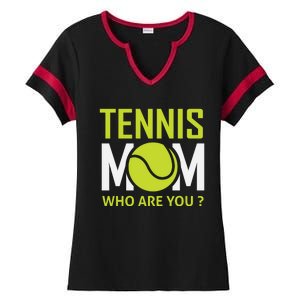 Tennis Mom How Are You Ladies Halftime Notch Neck Tee