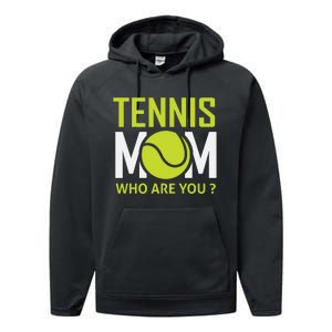 Tennis Mom How Are You Performance Fleece Hoodie