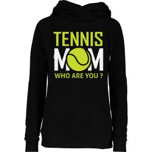 Tennis Mom How Are You Womens Funnel Neck Pullover Hood