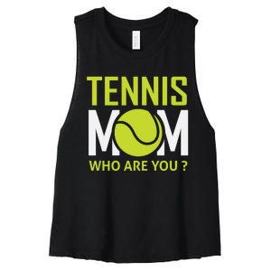 Tennis Mom How Are You Women's Racerback Cropped Tank