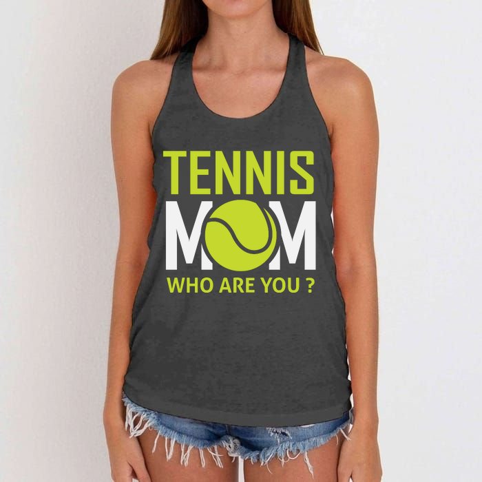 Tennis Mom How Are You Women's Knotted Racerback Tank