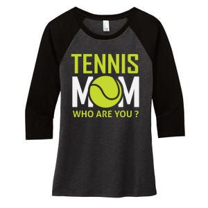 Tennis Mom How Are You Women's Tri-Blend 3/4-Sleeve Raglan Shirt