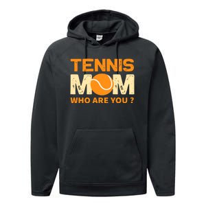 Tennis Mom How Are You Performance Fleece Hoodie