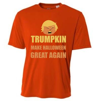 Trumpkin Make Halloween Great Again Funny President Gift Cooling Performance Crew T-Shirt