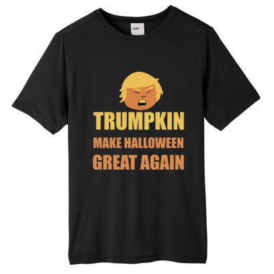 Trumpkin Make Halloween Great Again Funny President Gift Tall Fusion ChromaSoft Performance T-Shirt