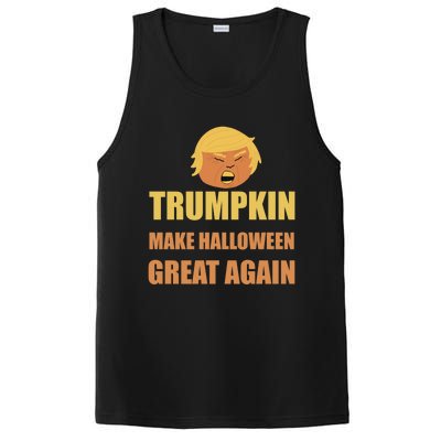 Trumpkin Make Halloween Great Again Funny President Gift PosiCharge Competitor Tank