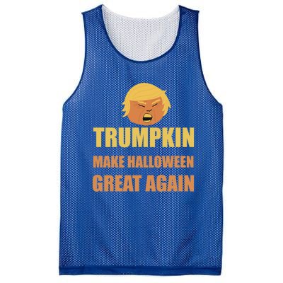 Trumpkin Make Halloween Great Again Funny President Gift Mesh Reversible Basketball Jersey Tank