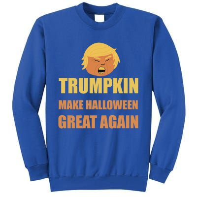 Trumpkin Make Halloween Great Again Funny President Gift Tall Sweatshirt