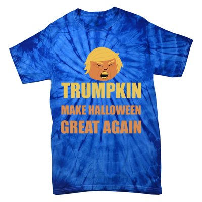 Trumpkin Make Halloween Great Again Funny President Gift Tie-Dye T-Shirt