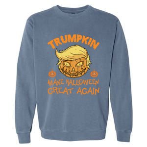 Trumpkin Make Halloween Great Again Funny Gift Garment-Dyed Sweatshirt