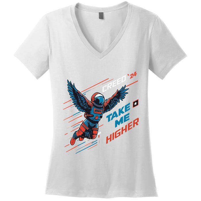 T.A.K.E M.E H.I.G.H.E.R Women's V-Neck T-Shirt
