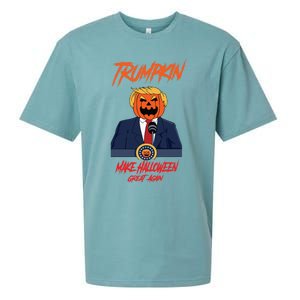 Trumpkin Make Halloween Great Again Funny Great Gift Sueded Cloud Jersey T-Shirt