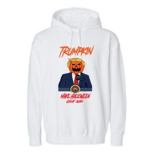 Trumpkin Make Halloween Great Again Funny Great Gift Garment-Dyed Fleece Hoodie