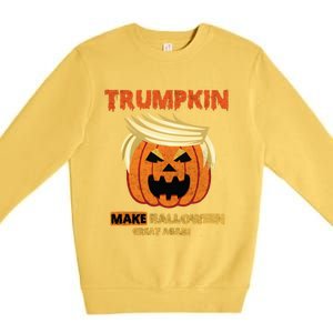 Trumpkin Make Halloween Great Again Funny Gift Funny Gift Premium Crewneck Sweatshirt