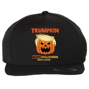 Trumpkin Make Halloween Great Again Funny Gift Funny Gift Wool Snapback Cap