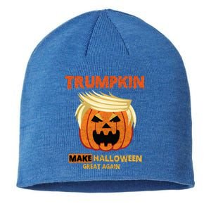 Trumpkin Make Halloween Great Again Funny Gift Funny Gift Sustainable Beanie