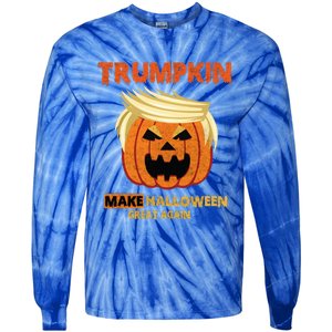 Trumpkin Make Halloween Great Again Funny Gift Funny Gift Tie-Dye Long Sleeve Shirt