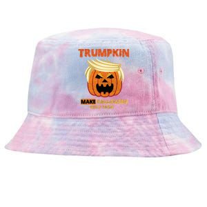 Trumpkin Make Halloween Great Again Funny Gift Funny Gift Tie-Dyed Bucket Hat