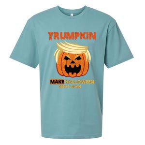 Trumpkin Make Halloween Great Again Funny Gift Funny Gift Sueded Cloud Jersey T-Shirt