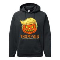 Trumpkin Make Halloween Great Again Funny Pumpkin Family Performance Fleece Hoodie