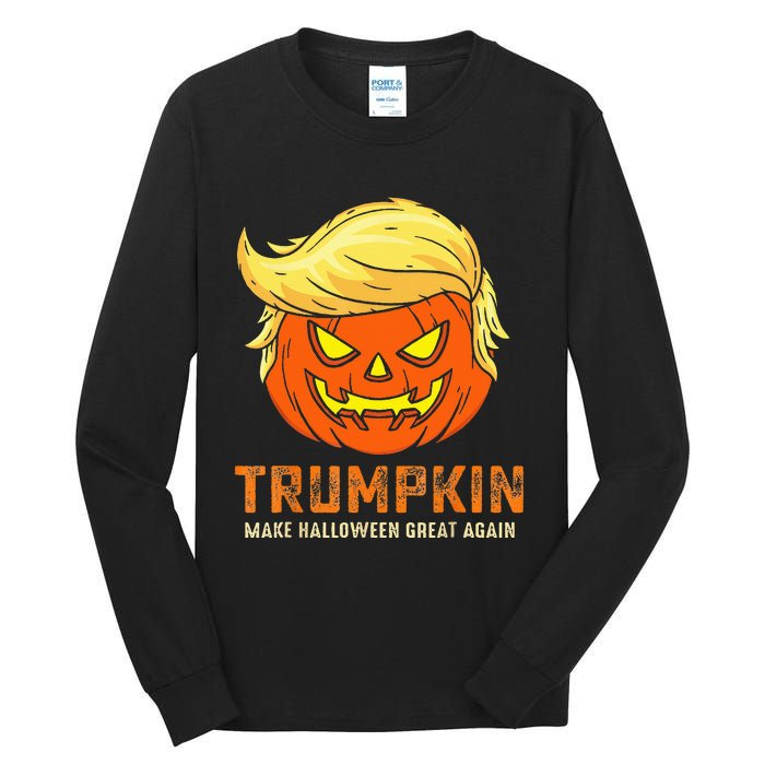 Trumpkin Make Halloween Great Again Funny Pumpkin Family Tall Long Sleeve T-Shirt