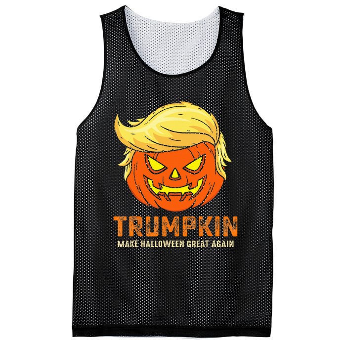 Trumpkin Make Halloween Great Again Funny Pumpkin Family Mesh Reversible Basketball Jersey Tank