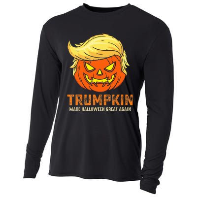 Trumpkin Make Halloween Great Again Funny Pumpkin Family Cooling Performance Long Sleeve Crew