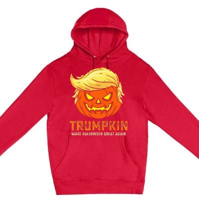 Trumpkin Make Halloween Great Again Funny Pumpkin Family Premium Pullover Hoodie