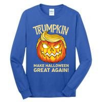 Trumpkin Make Halloween Great Again Funny Trump Pumpkin Cute Gift Tall Long Sleeve T-Shirt