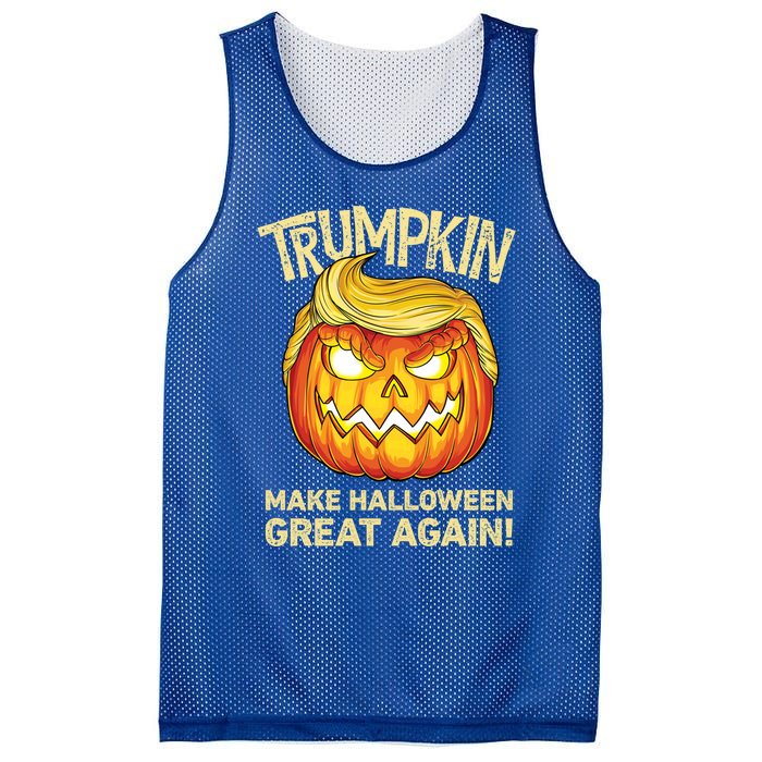 Trumpkin Make Halloween Great Again Funny Trump Pumpkin Cute Gift Mesh Reversible Basketball Jersey Tank