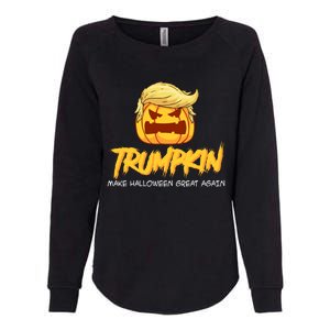 Trumpkin Make Halloween Great Again Funny Trump Pumpkin Gift Womens California Wash Sweatshirt