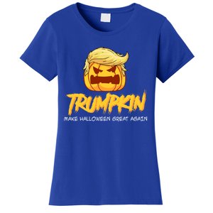 Trumpkin Make Halloween Great Again Funny Trump Pumpkin Gift Women's T-Shirt