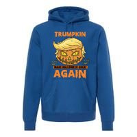 Trumpkin Make Halloween Great Again Funny Trump Gift Premium Hoodie