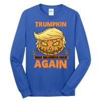 Trumpkin Make Halloween Great Again Funny Trump Gift Tall Long Sleeve T-Shirt