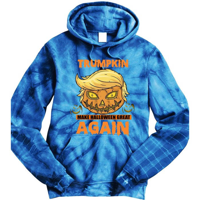 Trumpkin Make Halloween Great Again Funny Trump Gift Tie Dye Hoodie