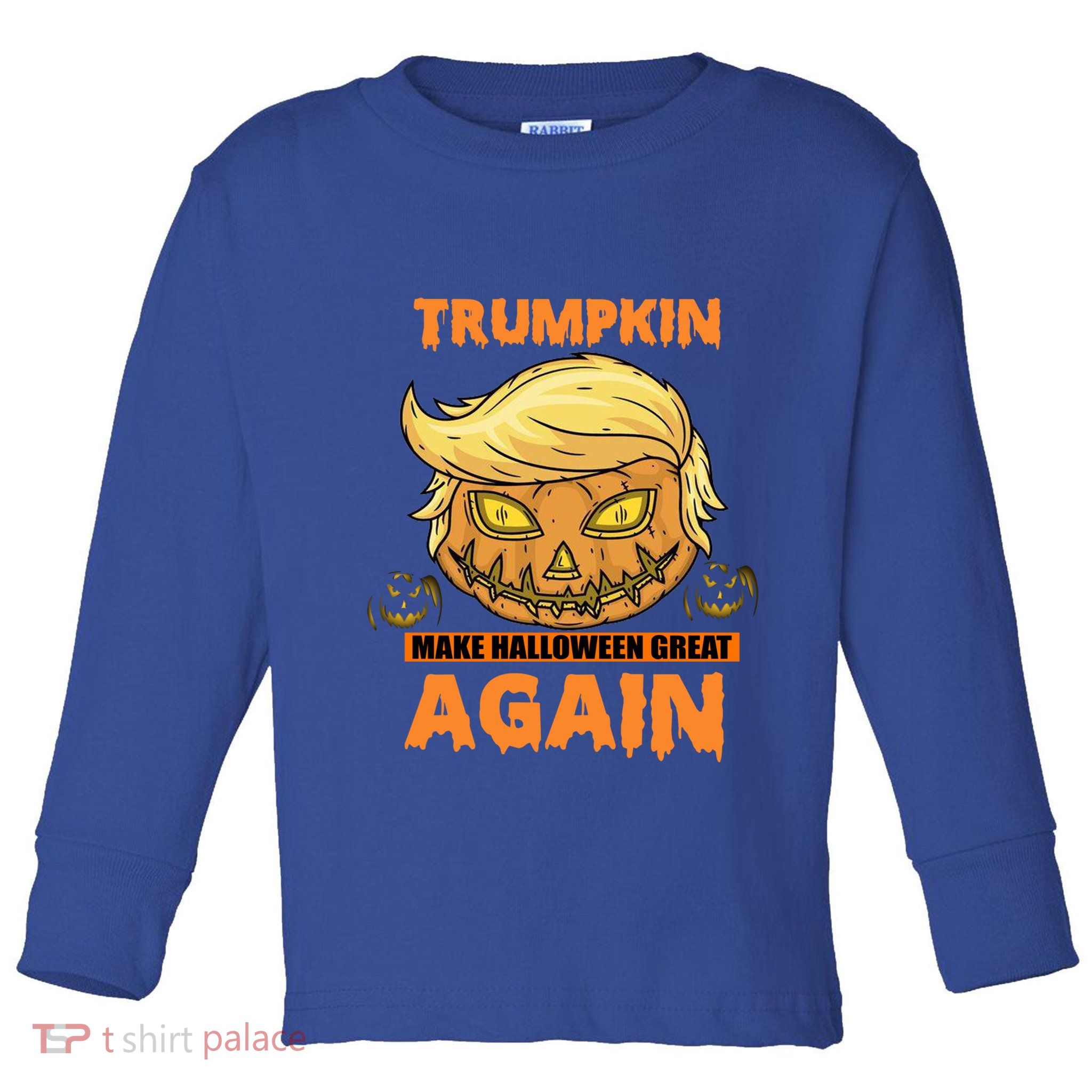 Trumpkin Make Halloween Great Again Funny Trump Gift Toddler Long Sleeve Shirt