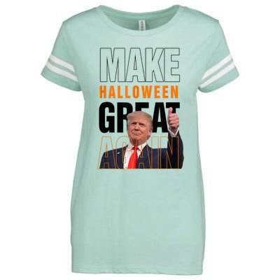 Trump Make Halloween Great Again Pro Trump 2024 Halloween Enza Ladies Jersey Football T-Shirt