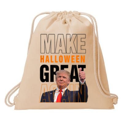 Trump Make Halloween Great Again Pro Trump 2024 Halloween Drawstring Bag