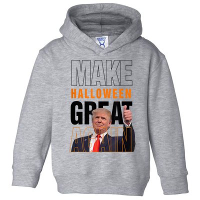 Trump Make Halloween Great Again Pro Trump 2024 Halloween Toddler Hoodie